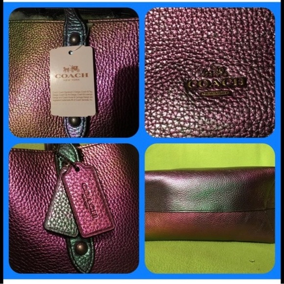 Coach Hologram Oil Slick Iridescent Mermaid Market Tote - 2015 1st release - Picture 6 of 8